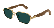 Cartier CT0538S Sunglasses - Gold / Green (007)