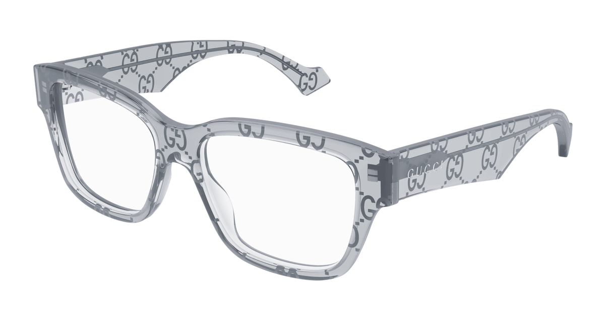 Gucci GG1428O Eyeglasses - Grey / Transparent (011)
