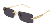 Cartier CT0604S Sunglasses - Gold / Smoke (002)