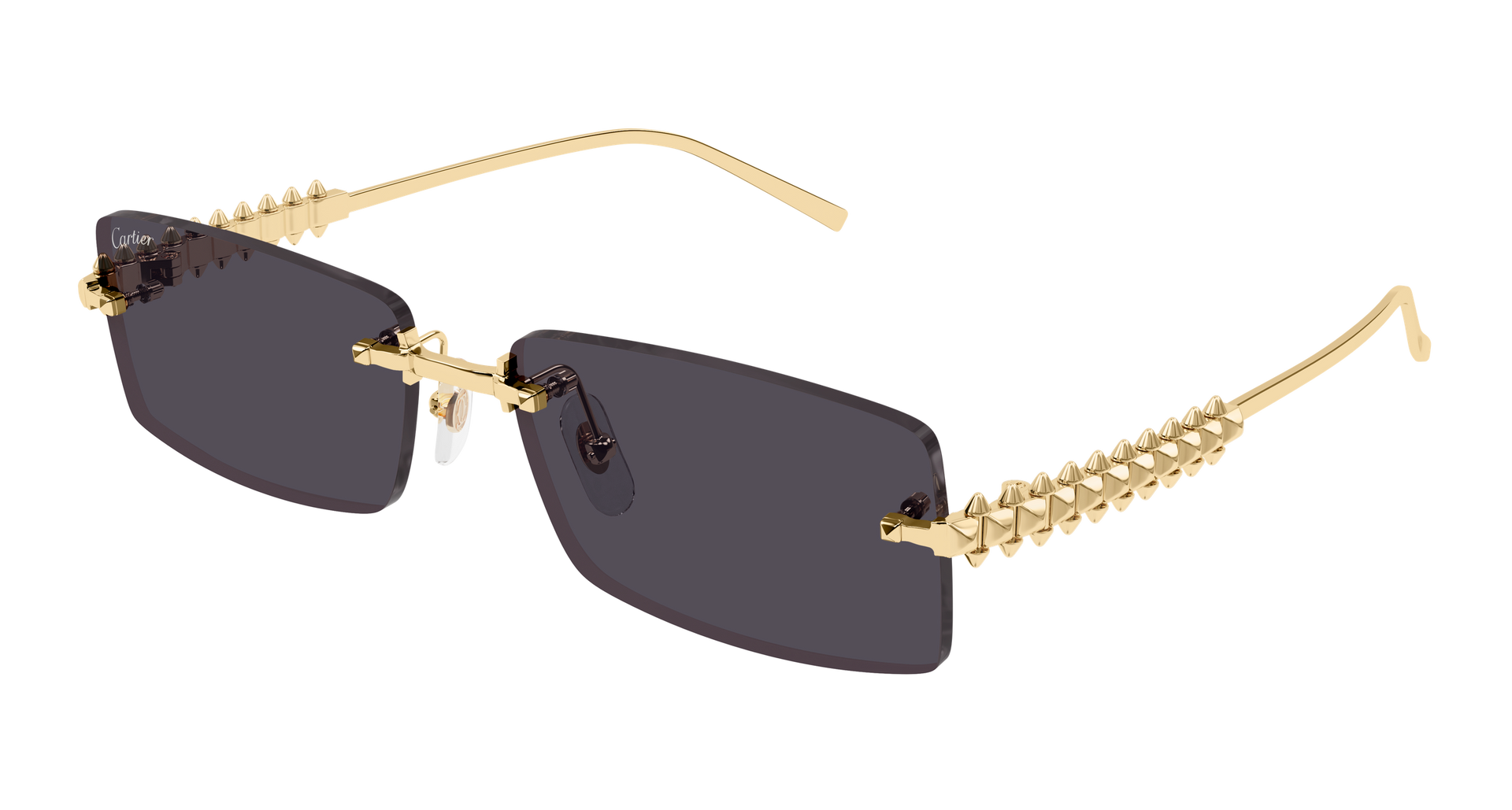 Cartier CT0604S Sunglasses - Gold / Smoke (002)