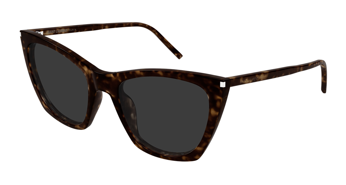 Saint Laurent SL 214 KATE THIN Sunglasses - Havana / Grey (002)