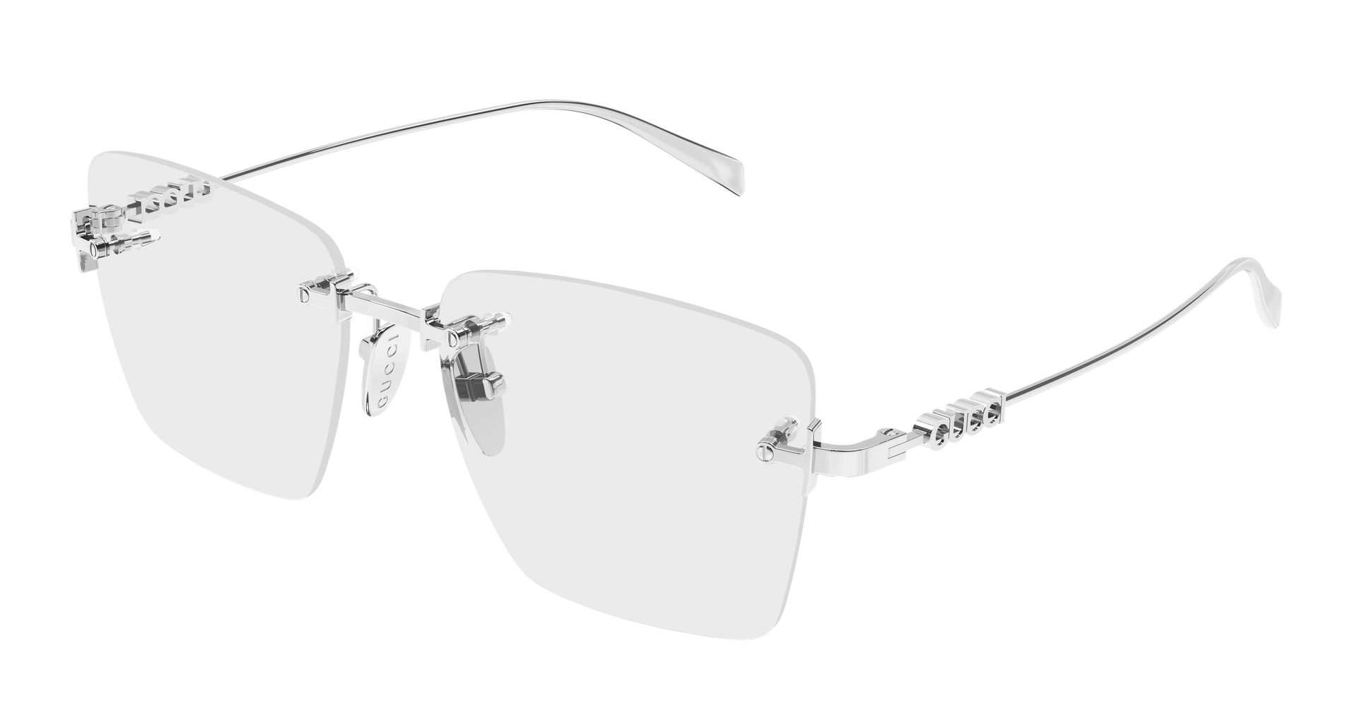Gucci GG1938O Eyeglasses - Silver / Transparent (002)