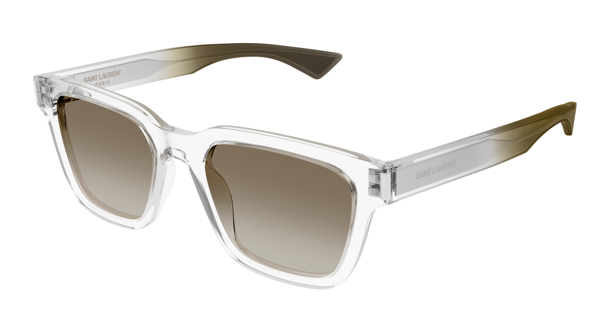 Saint Laurent SL 790 Sunglasses - Crystal / Green (005)