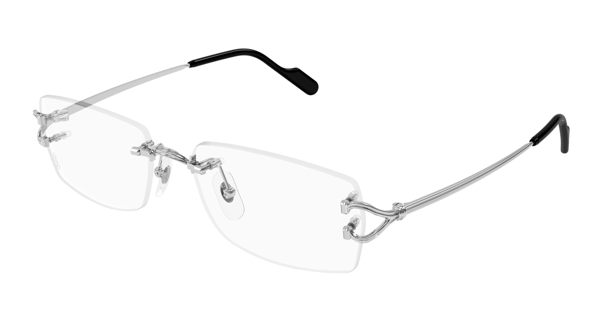 Cartier CT0563O Eyeglasses - Silver / Transparent (002)