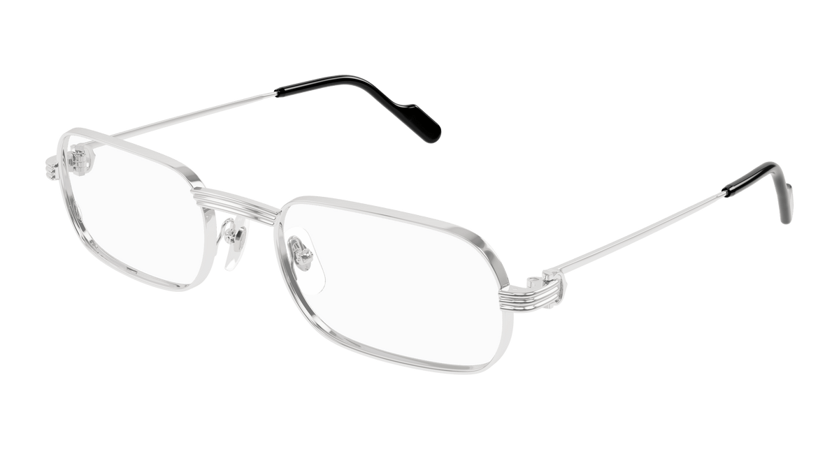 Cartier CT0556O Eyeglasses - Silver / Transparent (002)