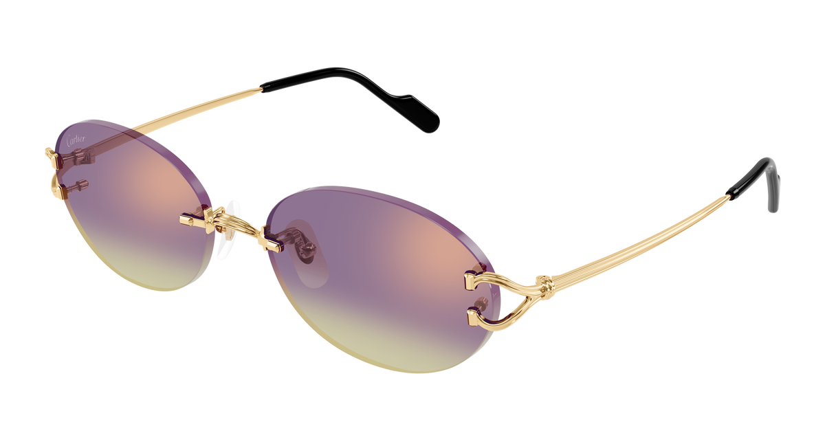 Cartier CT0551S Sunglasses - Gold / Violet (006)