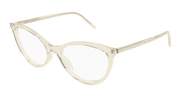 Saint Laurent SL 833 Eyeglasses - Yellow / Transparent (004)