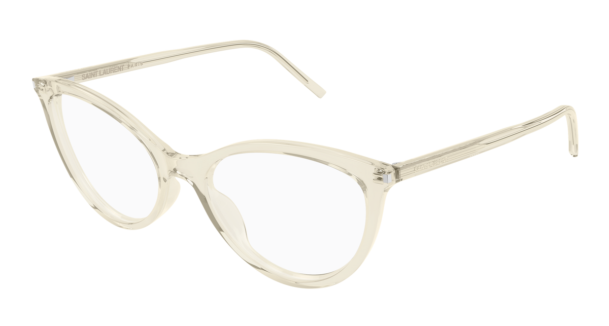 Saint Laurent SL 833 Eyeglasses - Yellow / Transparent (004)