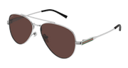 Gucci GG1874S Sunglasses - Gunmetal / Brown (003)