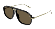 Dunhill DU0120S Sunglasses - Black / Brown (001)