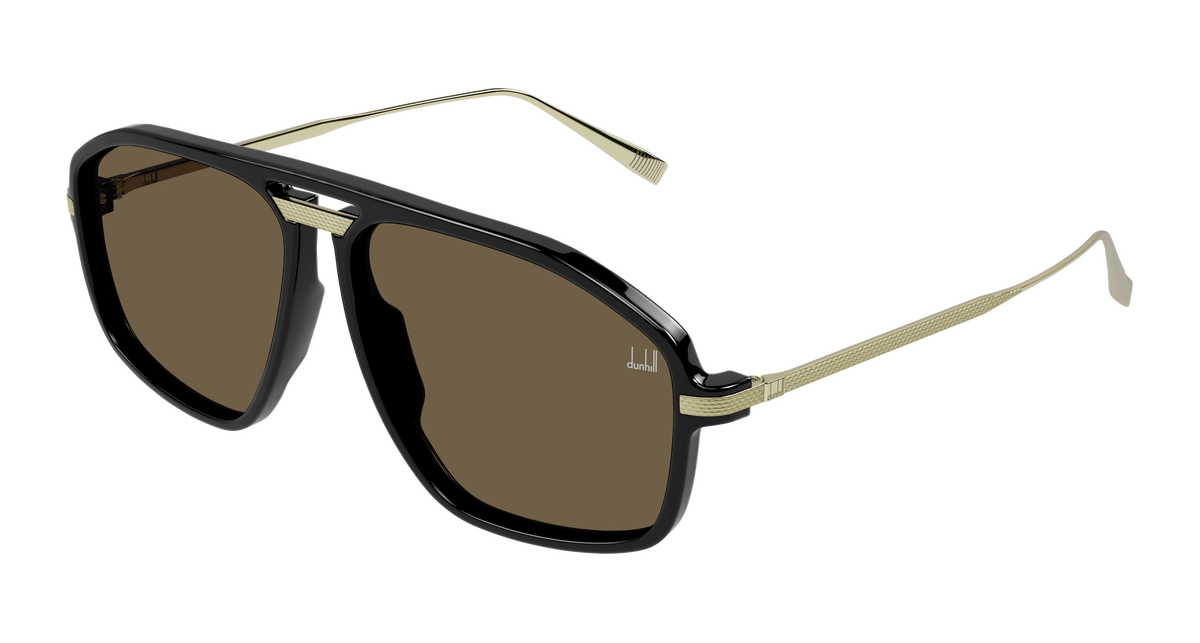 Dunhill DU0120S Sunglasses - Black / Brown (001)