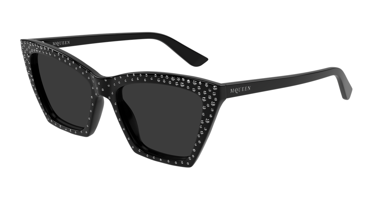Alexander McQueen AM0536S Sunglasses - Black / Grey (005)