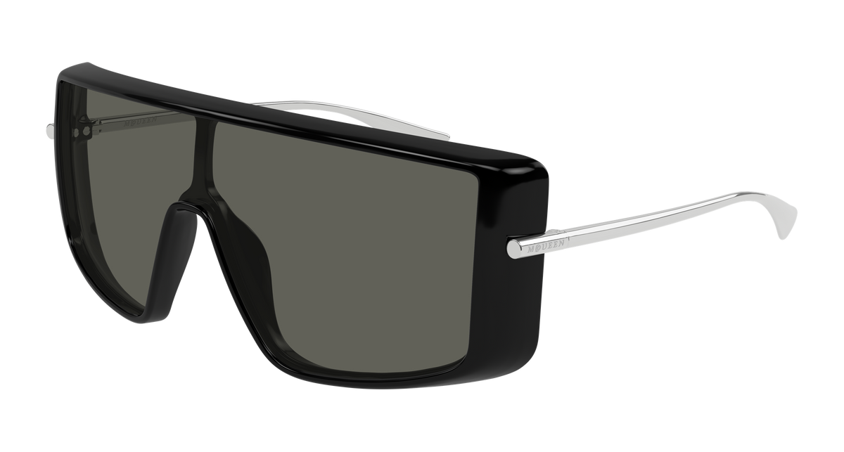 Alexander McQueen AM0524S Sunglasses - Black / Grey (001)