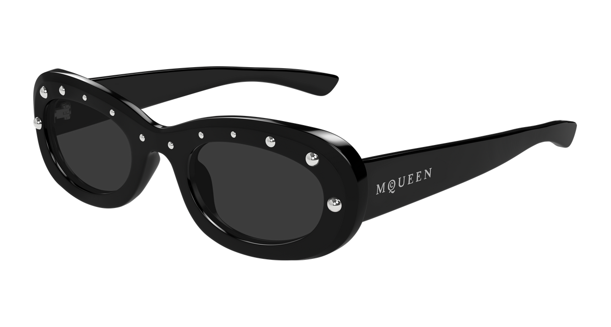 Alexander McQueen AM0527S Sunglasses - Black / Grey (005)