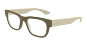 Alexander McQueen AM0531O Eyeglasses - Brown / Transparent (004)