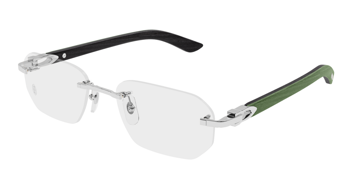 Cartier CT0583O Eyeglasses - Silver / Transparent (005)