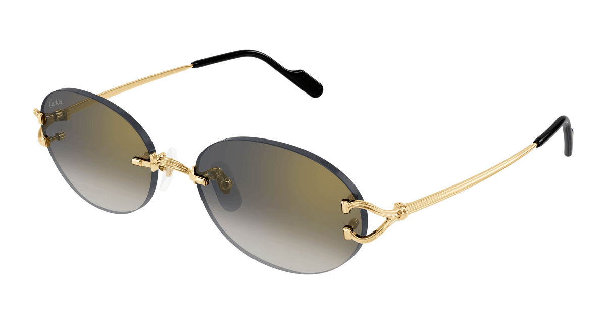 Cartier CT0551S Sunglasses - Gold / Grey (001)