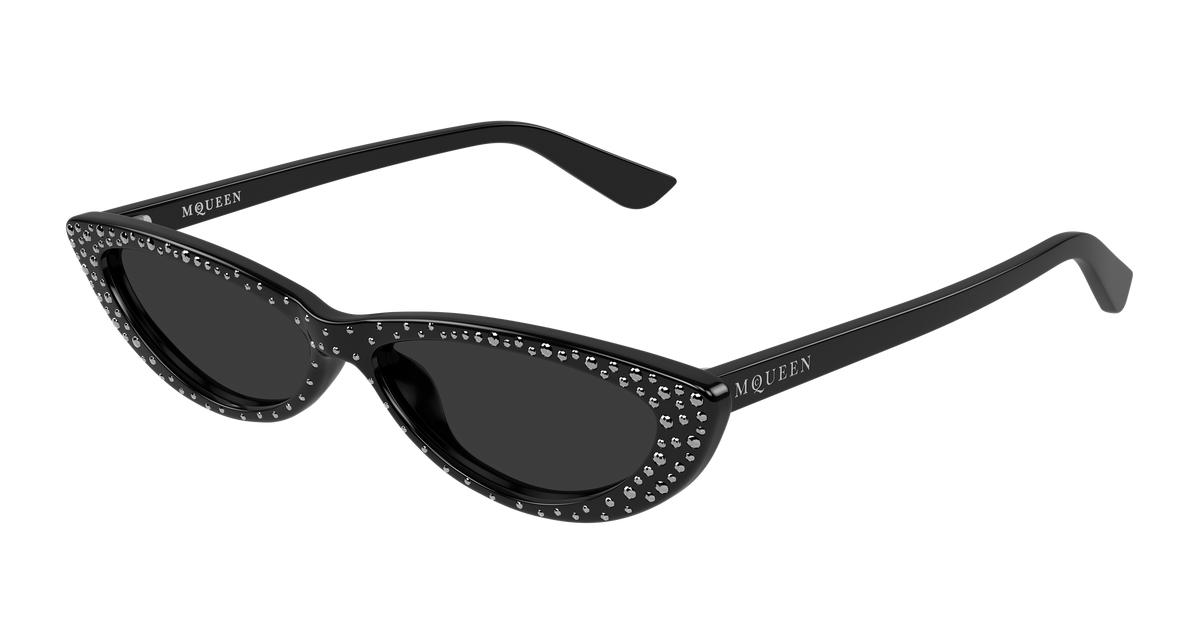 Alexander McQueen AM0535S Sunglasses - Black / Grey (005)