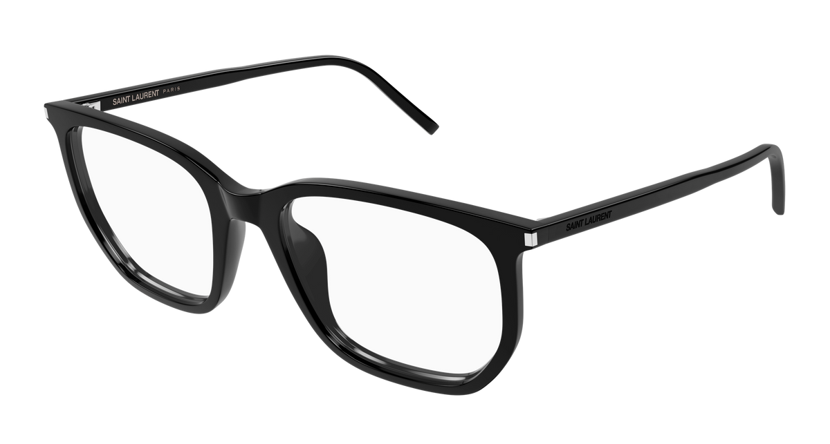 Saint Laurent SL 802 Eyeglasses - Black / Transparent (001)