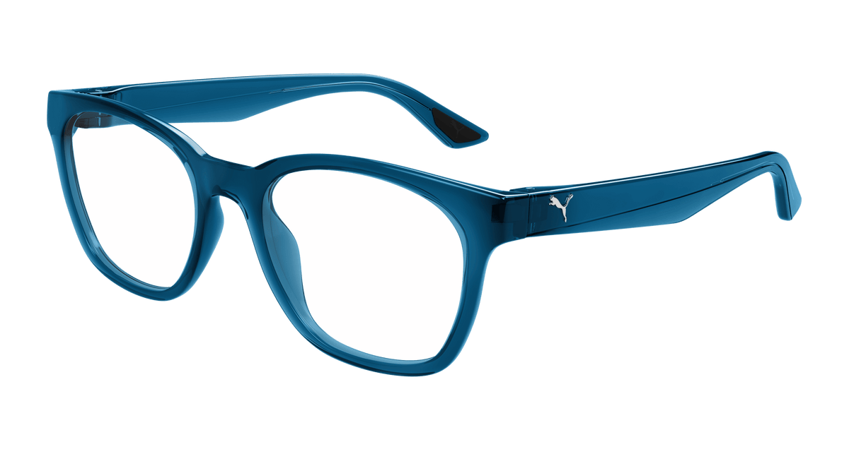 Puma PU0486O Eyeglasses - Blue / Transparent (004)