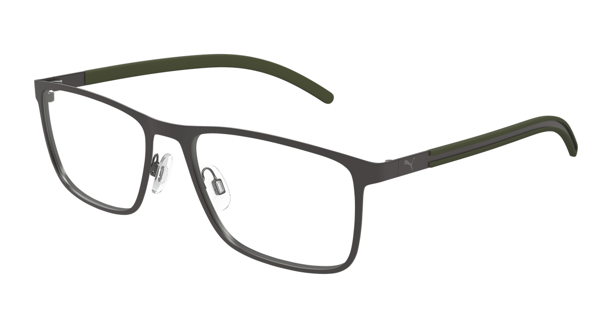 Puma PU0512O Eyeglasses - Gunmetal / Transparent (005)