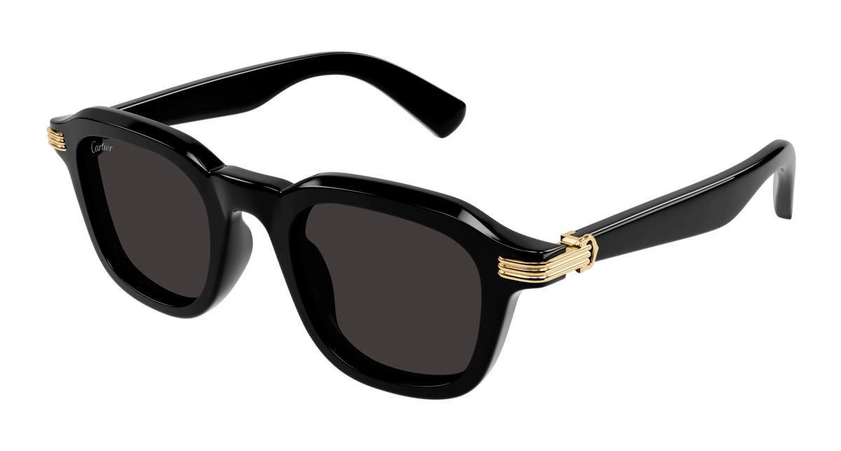 Cartier CT0536S Sunglasses - Black / Grey (001)