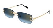 Cartier CT0550S Sunglasses - Gold / Blue (002)