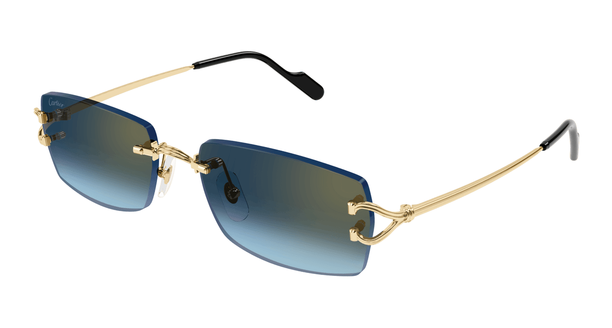 Cartier CT0550S Sunglasses - Gold / Blue (002)