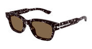 Alexander McQueen AM0497S Sunglasses - Havana / Brown (002)