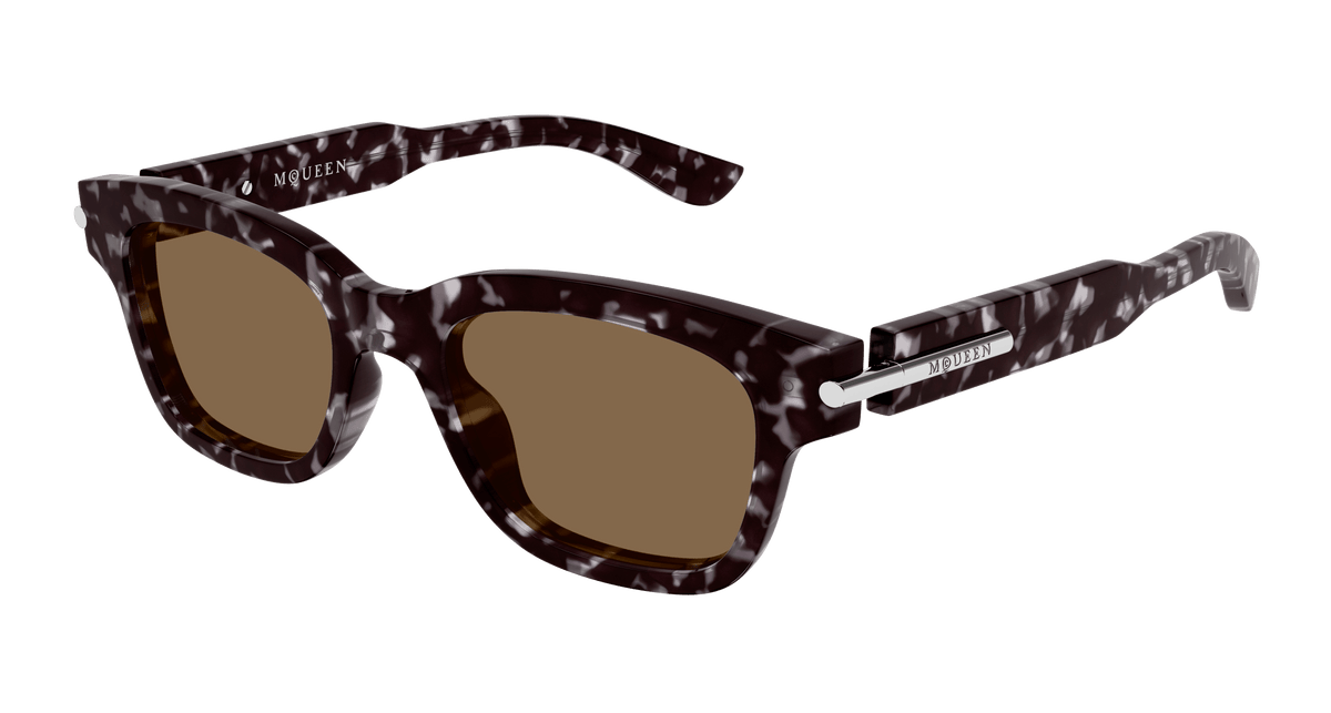 Alexander McQueen AM0497S Sunglasses - Havana / Brown (002)