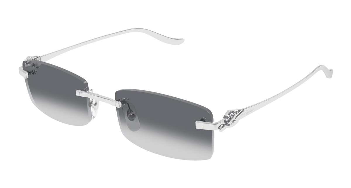 Cartier CT0552S Sunglasses - Silver / Grey (002)