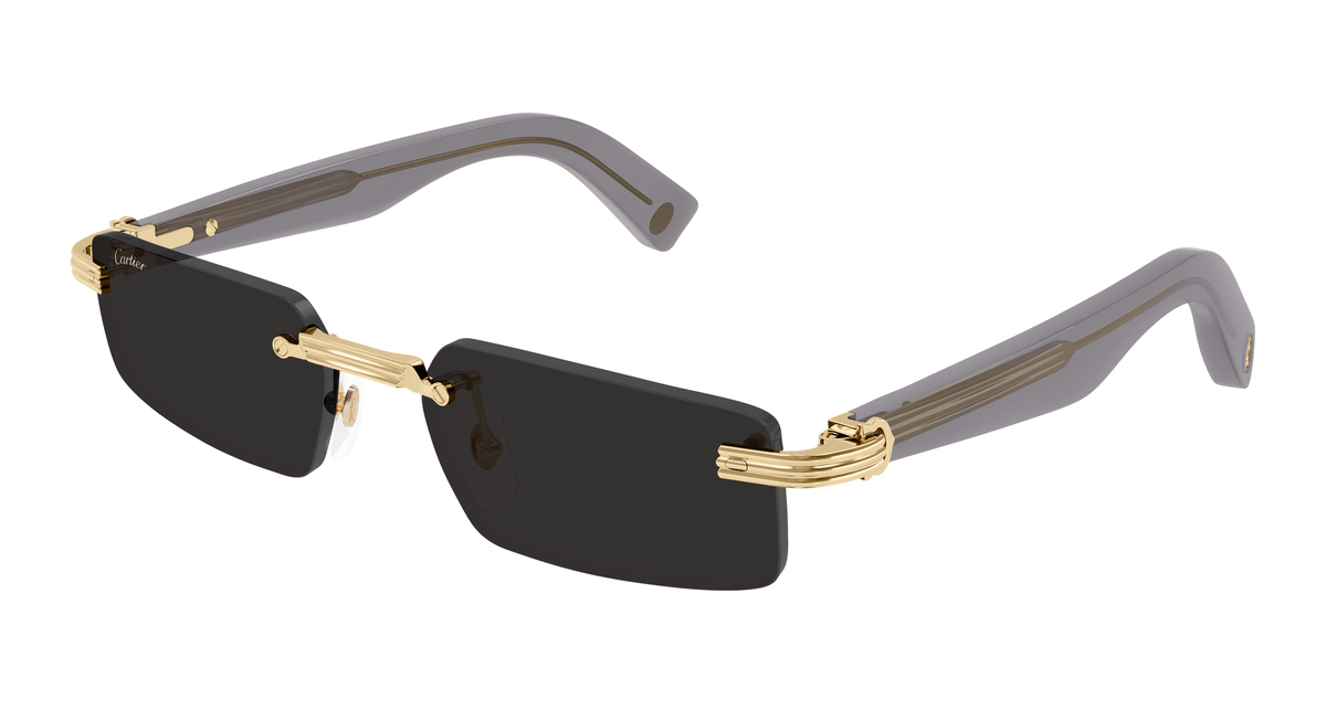 Cartier CT0537S Sunglasses - Gold / Grey (001)