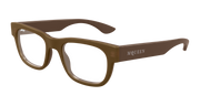 Alexander McQueen AM0531O Eyeglasses - Brown / Transparent (003)