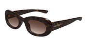 Alexander McQueen AM0527S Sunglasses - Havana / Brown (002)