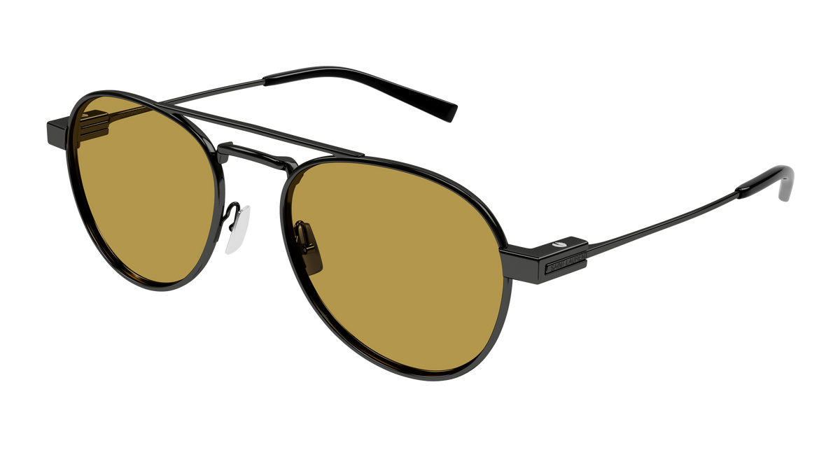 Saint Laurent SL 708 Sunglasses - Gunmetal / Brown (004)