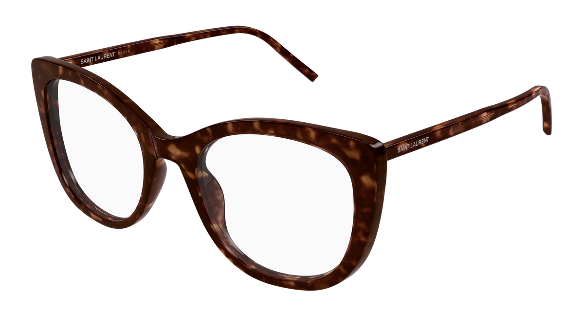 Saint Laurent SL 778 Eyeglasses - Havana / Transparent (002)