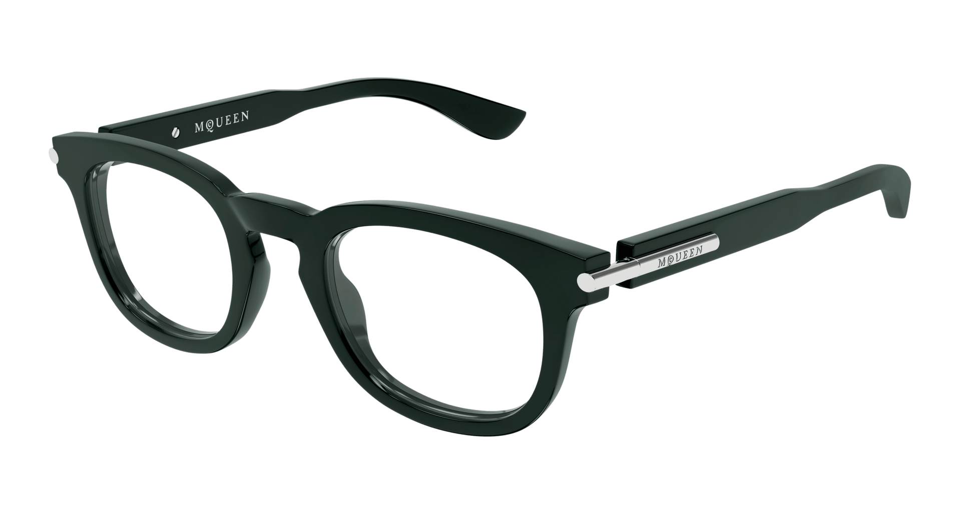 Alexander McQueen AM0498O Eyeglasses - Green / Transparent (004)