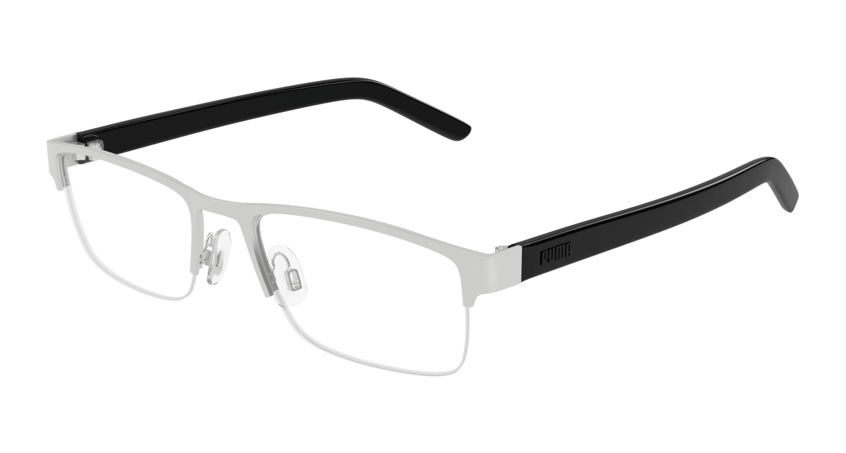 Puma PU0497O Eyeglasses - Silver / Transparent (002)