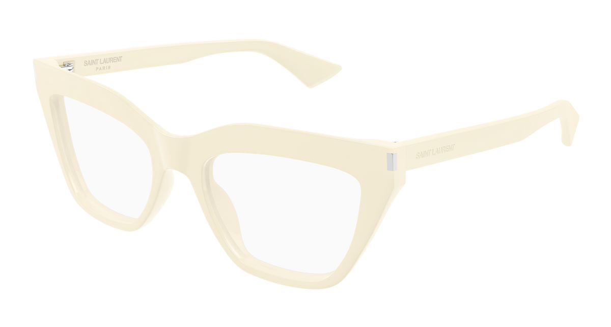 Saint Laurent SL 760 Eyeglasses - Ivory / Transparent (004)