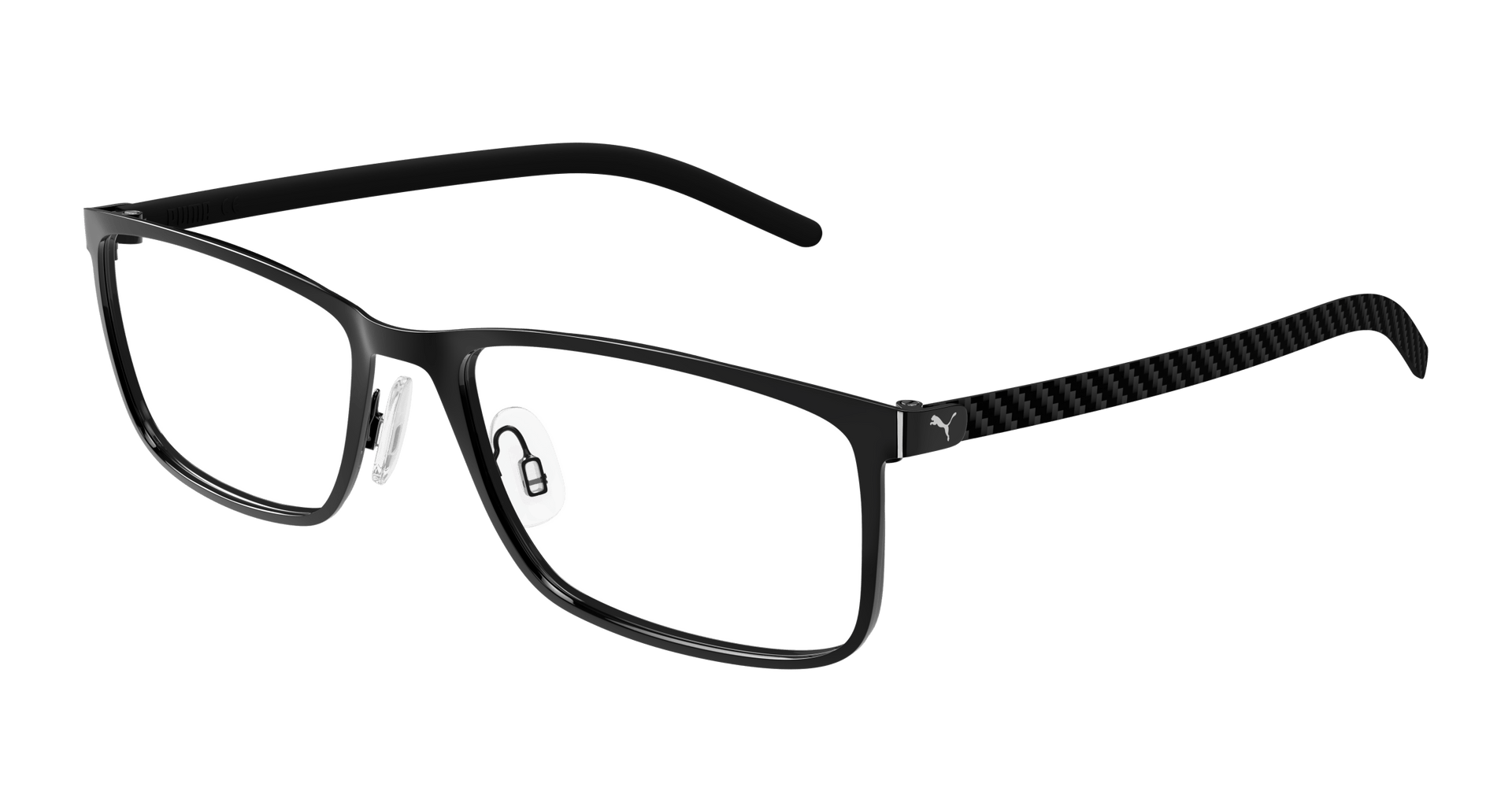 Puma PU0490O Eyeglasses - Black / Transparent (001)