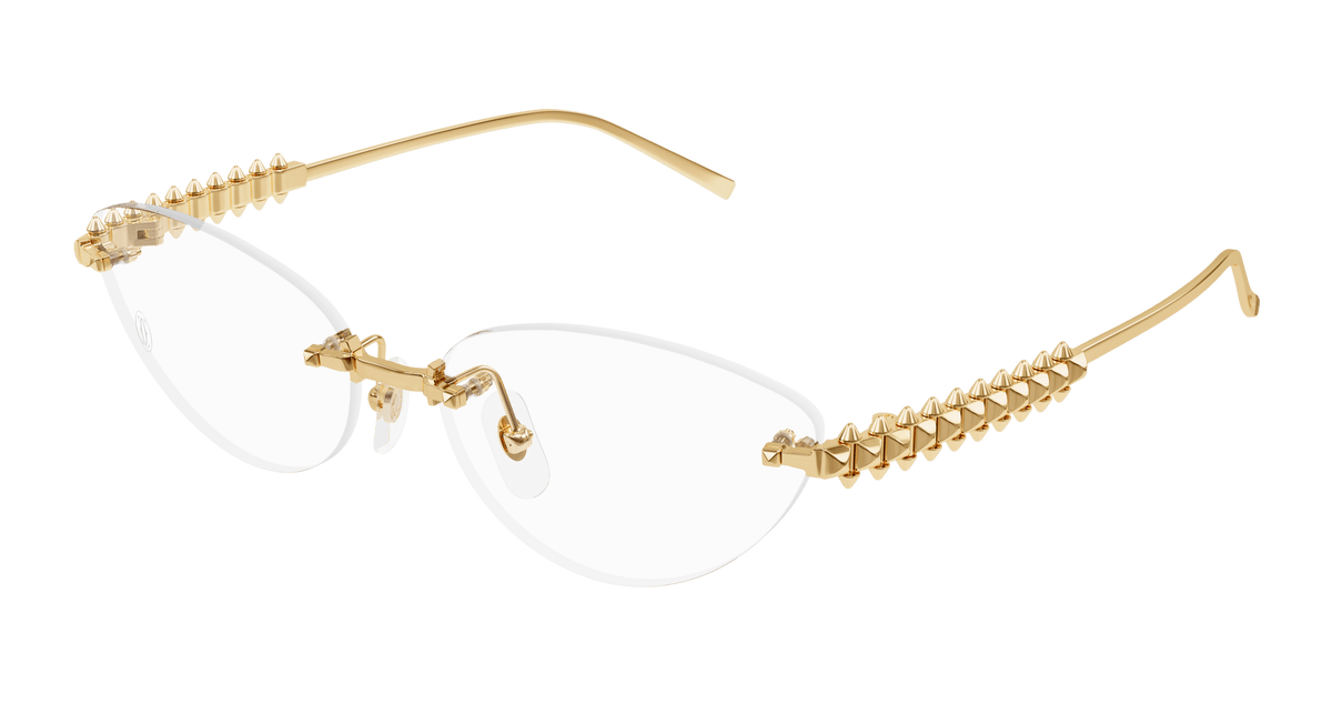 Cartier CT0565O Eyeglasses - Gold / Transparent (001)
