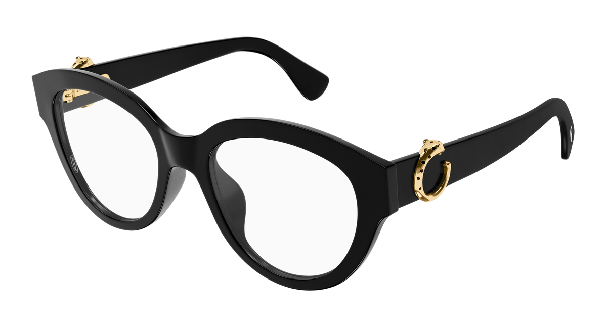 Cartier CT0567O Eyeglasses - Black / Transparent (001)