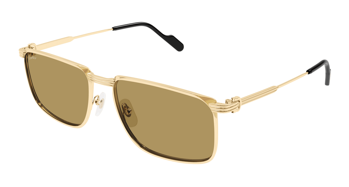 Cartier CT0534S Sunglasses - Gold / Brown (004)