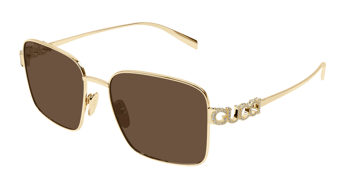 Gucci GG1937S Sunglasses - Gold / Brown (002)