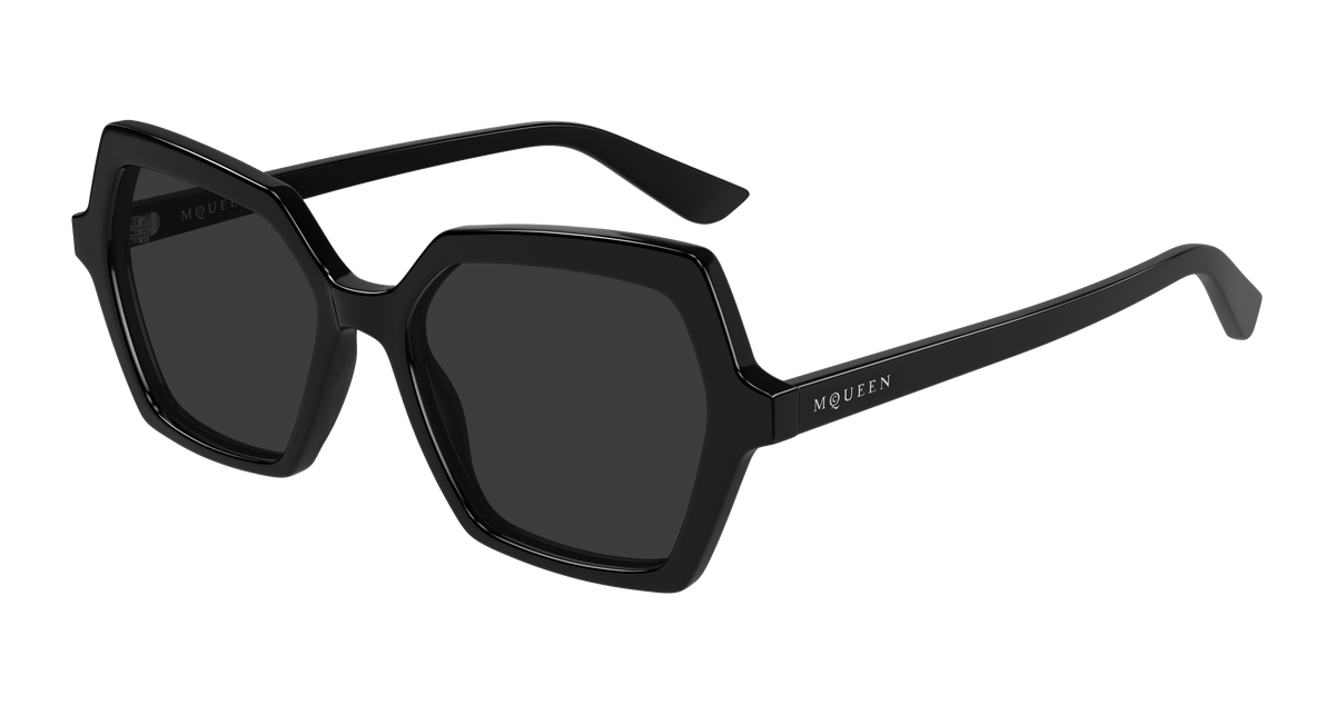 Alexander McQueen AM0537S Sunglasses - Black / Grey (001)