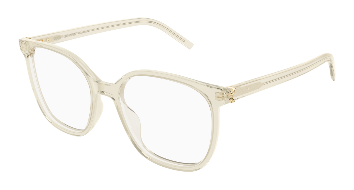 Saint Laurent SL M155 Eyeglasses - Yellow / Transparent (004)
