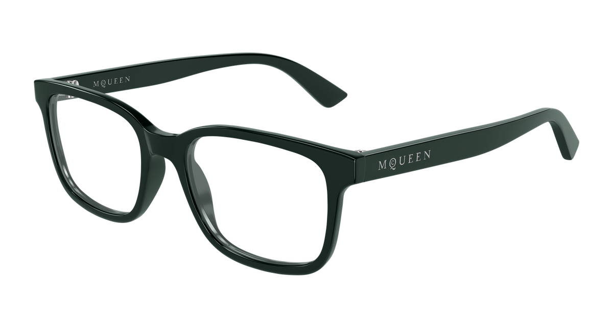 Alexander McQueen AM0541O Eyeglasses - Green / Transparent (009)