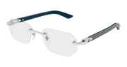 Cartier CT0583O Eyeglasses - Silver / Transparent (004)