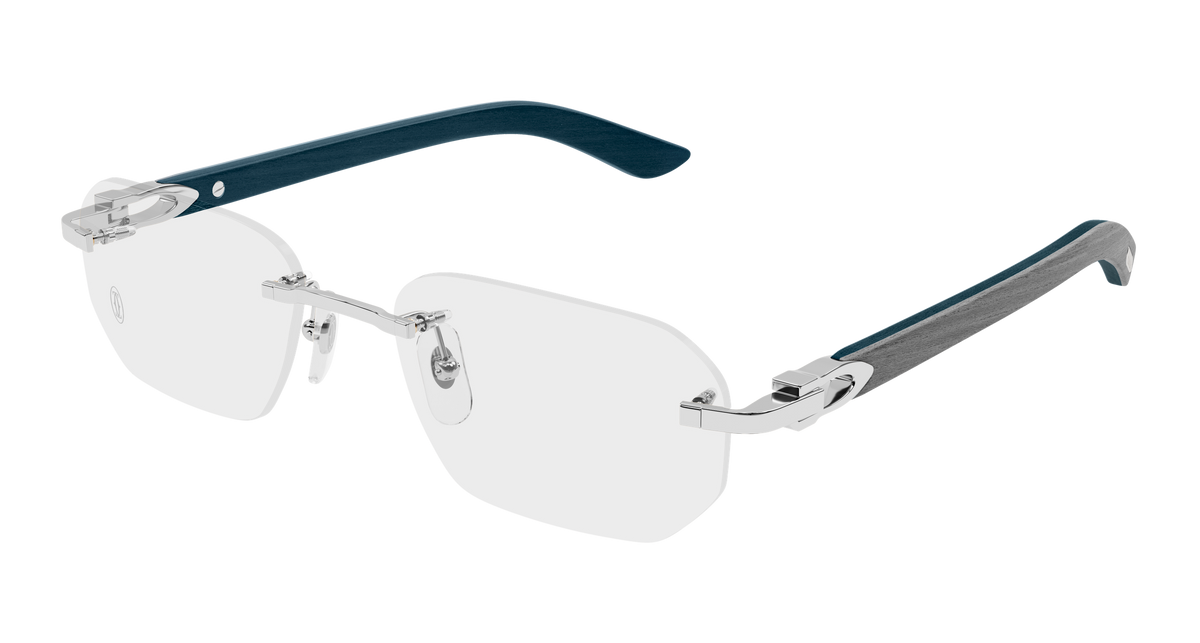 Cartier CT0583O Eyeglasses - Silver / Transparent (004)