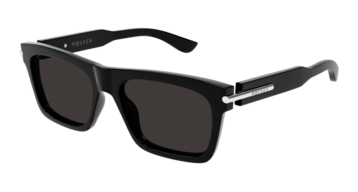 Alexander McQueen AM0495S Sunglasses - Black / Grey (001)